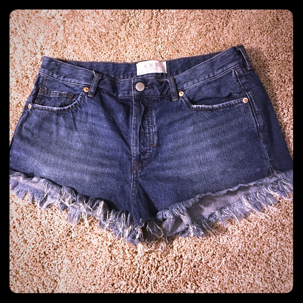 Free People denim shorts